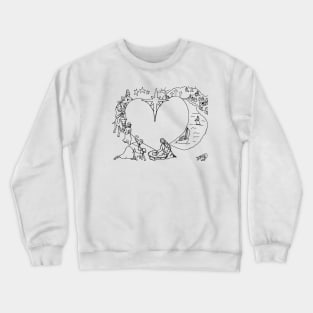 Wrapped in the arms of His love Crewneck Sweatshirt